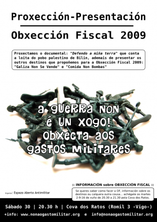 Proxecci&oacute;n do documental "Defendo a mi&ntilde;a terra" e presentaci&oacute;n dos destinos OF 2009