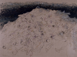 "Non somos os &uacute;ltimos", 1973, acr&iacute;lico sobre lenzo.