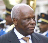 O presidente de Angola, Jos&eacute; Eduardo dos Santos