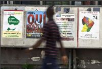 Cartaces electorais na G&uuml;iana