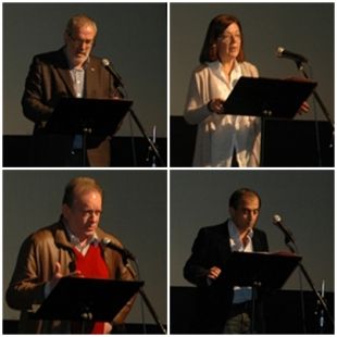 (De esquerda a dereita) Arriba: S&aacute;nchez Agui&oacute;n e S&aacute;nchez Pi&ntilde;&oacute;n. Abaixo: Ferm&iacute;n Bouza e Xos&eacute; Antonio G&oacute;mez