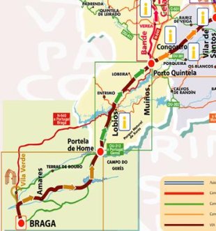 A V&iacute;a Nova, entre Braga e Bande