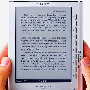 Un dos modelos de lector de libros electr&oacute;nicos que existen no mercado