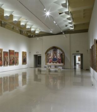 Sala con Mare de D&eacute;u dels Consellers (Dalmau, 1443)