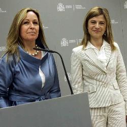 Trinidad Jimenez (esquerda) e Bibiana A&iacute;do