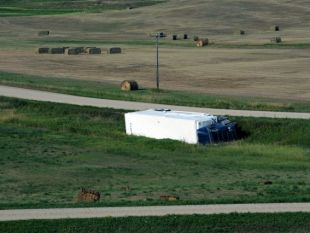 Estado en que quedou o veh&iacute;culo / US Air Force