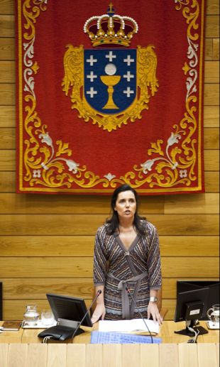 Pilar Rojo, na sesi&oacute;n inaugural de lexislatura, a cuarta feira pasada