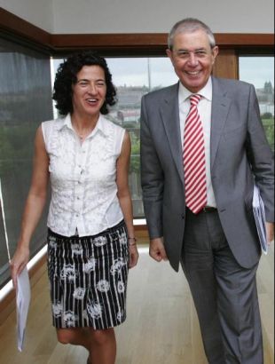 &Aacute;nxela Bugallo e Emilio P&eacute;rez Touri&ntilde;o, esta quinta feira