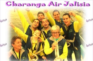 A charanga Air Jalisia, de Mar&iacute;n, aparece no tema predefinido de Charanga CMS