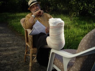 Xabier P. Docampo en setembro pasado (Imaxe da s&uacute;a bit&aacute;cora persoal - http://xabier-docampo.net/)