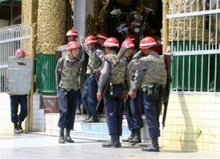 A polic&iacute;a cargou por primeira vez na ma&ntilde;&aacute; desta cuarta feira