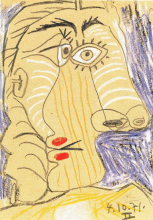 Picasso, "T&ecirc;te" 1971