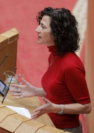 &Aacute;nxela Bugallo, nunha intervenci&oacute;n pasada no Parlamento