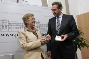 O conselleiro de Econom&iacute;a durante a entrega no Parlamento dos Orzamentos 2009