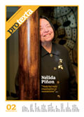 Capa do segundo n&uacute;mero de ProTexta, coa escritora brasileira N&eacute;lida Pi&ntilde;on