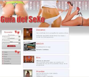 A p&aacute;xina web promociona pisos, casas ou locais de alterne