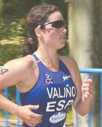 Aida Vali&ntilde;o, nunha competici&oacute;n anterior