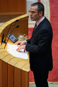 O conselleiro de Educaci&oacute;n, na s&uacute;a comparecencia parlamentaria