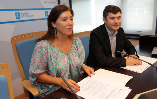 Beatriz Mato durante a presentaci&oacute;n / Imaxe: Conchi Paz