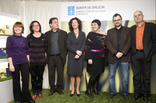 En Madrid estiveron creadores galegos como Ug&iacute;a Pedreira, Suso de Toro ou Fina Casalderrey