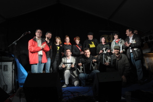 Fotograf&iacute;a dos premiados (Luis Otero)