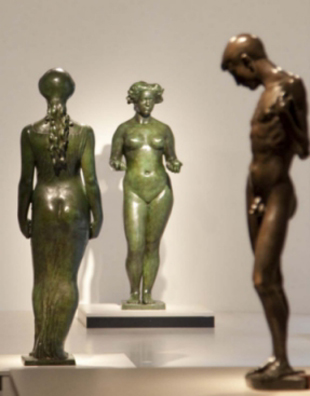 "Estaci&oacute;ns". Bronce, 1910-11