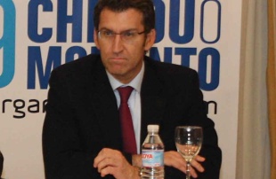 Feijoo durante a presentaci&oacute;n do programa de ensino do PPdeG