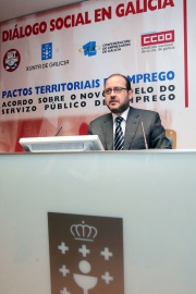 Ricardo Varela, na presentaci&oacute;n do Pactos Territoriais do Emprego, esta cuarta feira
