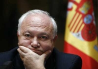 O ministro Miguel &Aacute;ngel Moratinos