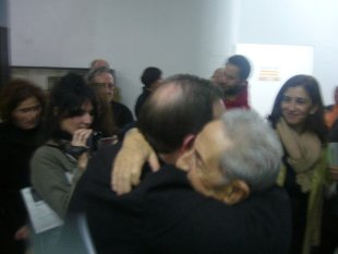 O intelectual estivo acompa&ntilde;ado de moitos amigos