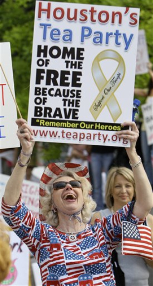 Houbo 'Tea Parties' en varias cidades dos EUA, coincidindo co 'D&iacute;a dos Impostos'