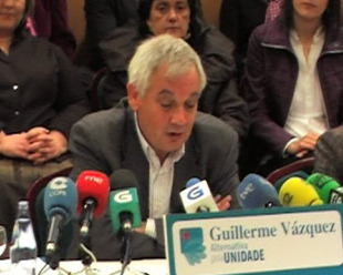 Guillerme V&aacute;zquez o d&iacute;a da presentaci&oacute;n oficial de Alternativa pola Unidade