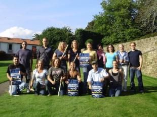 Equipo alem&aacute;n da billarda