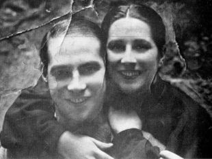 Manuel Calvelo e Isabel R&iacute;os, o 25 de Nadal de 1936 no c&aacute;rcere de Compostela, pouco antes de que fusilasen o primeiro
