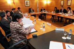 Consello da Xunta do 30 de marzo, coa conselleira de Sanidade, Mar&iacute;a Xos&eacute; Rubio, en primeiro termo / Foto: Ana Varela