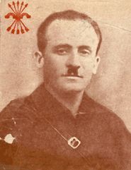 Juan Canalejo, baixo o s&iacute;mbolo da Falanxe