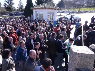 Protestas na f&aacute;brica de Puleva, o pasado mes de marzo