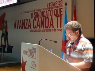 Suso Seixo, na s&uacute;a intervenci&oacute;n na inauguraci&oacute;n do Congreso