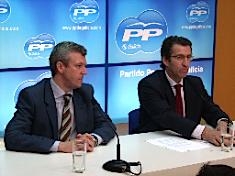 Feijoo, acompa&ntilde;ado por Afonso Rueda, esta quinta feira