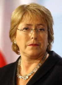 Bachelet &eacute; unha das nove presidentas de todo o mundo