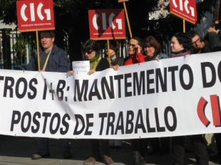 Os traballadores do Consorcio manif&eacute;stanse contra o desmantelamento do servizo p&uacute;blico