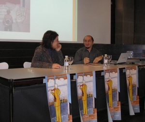 &Aacute;lvaro Illobre durante a s&uacute;a participaci&oacute;n nas xornadas