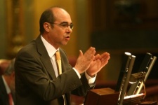 Jorquera, durante a sesi&oacute;n de investidura de Zapatero