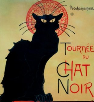 Th&eacute;ophile Alexandre Steinlen. "Tourn&eacute;e du Chat Noir", 1896 (detalle)
