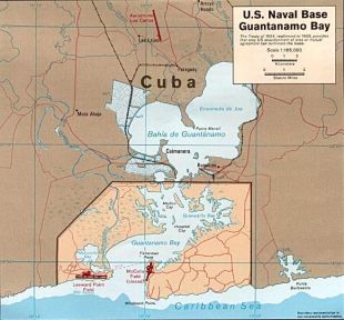 Base militar de EUA en Guant&aacute;namo (clique para ampliar)