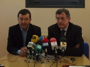 Xos&eacute; Lu&iacute;s Molina con Ram&oacute;n Mart&iacute;nez na presentaci&oacute;n