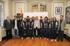 A selecci&oacute;n catal&aacute; feminina, na s&uacute;a presentaci&oacute;n