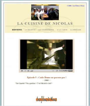 Datalle do blog onde van aparecendo os cap&iacute;tulos da serie