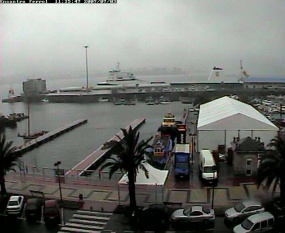 O tempo andaba revolto o 3 de xullo no peirao ferrol&aacute;n