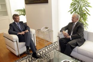 Rueda e M&eacute;ndez Romeu durante o seu encontro (clic para ampliar)